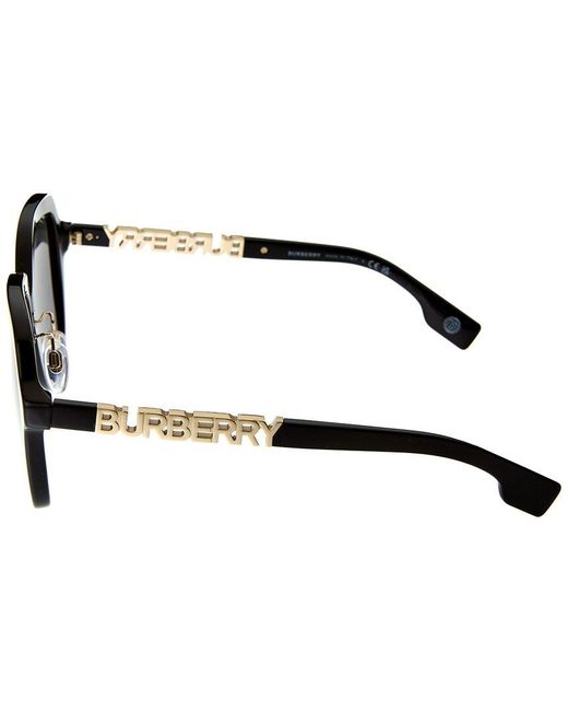 Burberry Black Unisex Joni 55mm Sunglasses