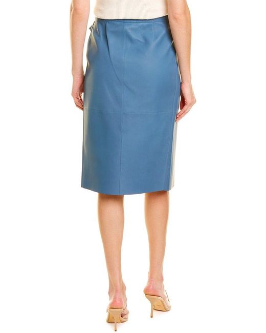 Loro Piana Blue Wrap Skirt