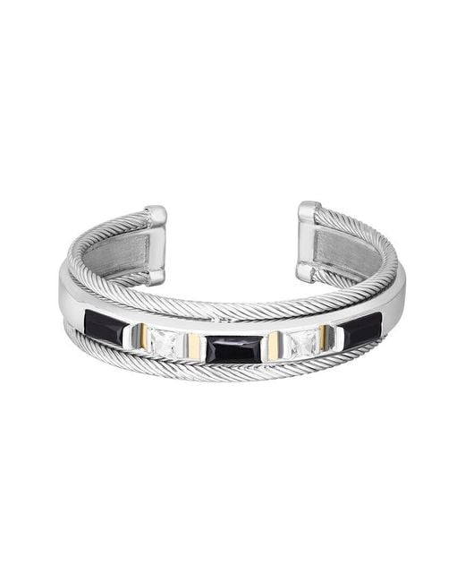 Phillip Gavriel Metallic 18K Over Spinel Spinel Cuff Bracelet