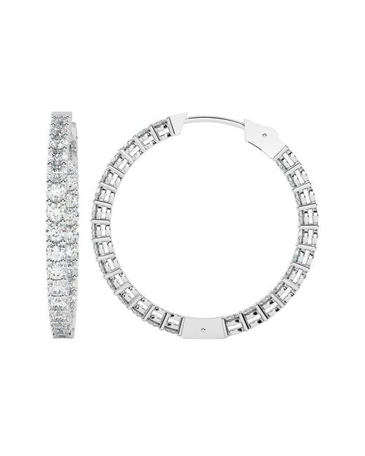 Diamond Select Cuts Metallic 14K 5.00 Ct. Tw. Diamond Earrings