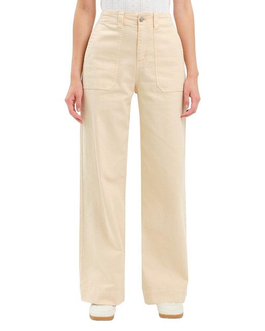Daze Denim Natural Trooper Wide Leg Jean