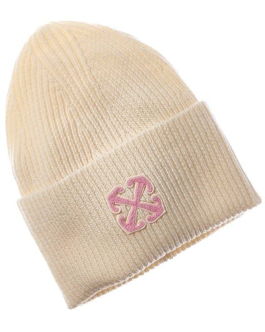 Off-White c/o Virgil Abloh Natural Arrow Wool Beanie