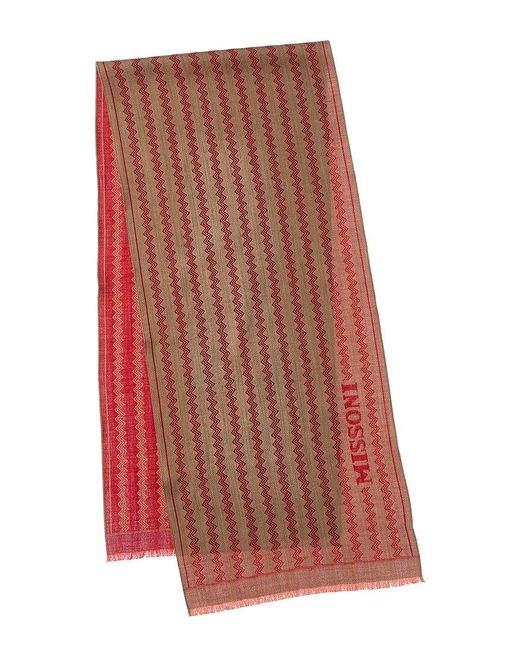 Missoni Brown Wool Scarf