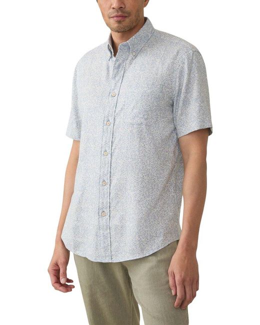 Faherty Brand Gray Breeze Shirt for men