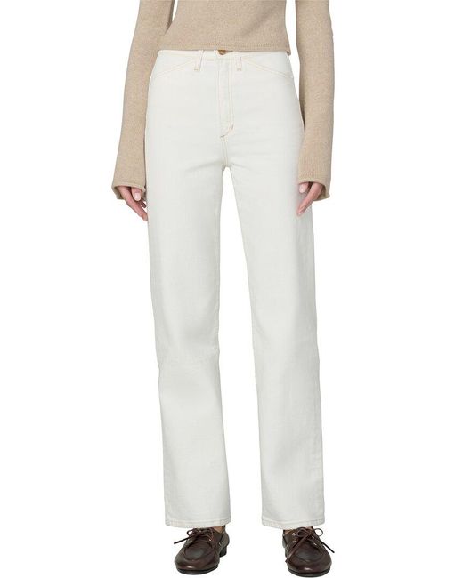 Joe's Jeans White The Margot Slant Pocket