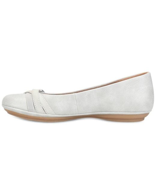 EuroSoft White Shainna Ballet Flat