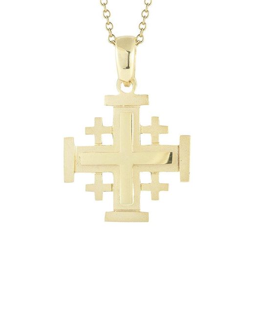 I. REISS Metallic 14k Cross Necklace