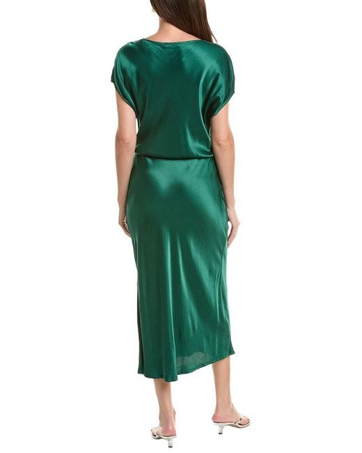 Michael Stars Green Karter Midi Dress