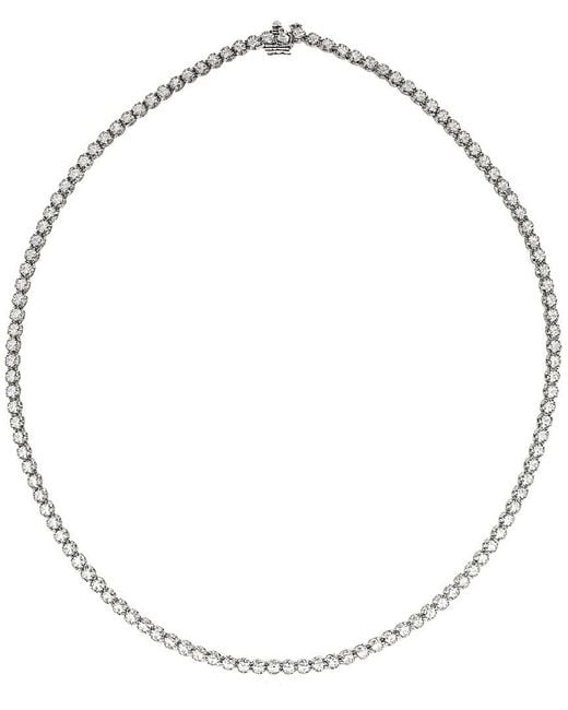 Prince Diamond & Jewelry Metallic 14K 3.51 Ct. Tw. Lab-Grown Diamond Lab-Grown Tennis Necklace
