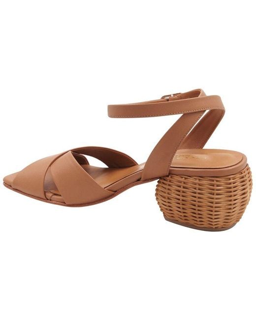 Andre Assous Brown Winona Leather Sandal