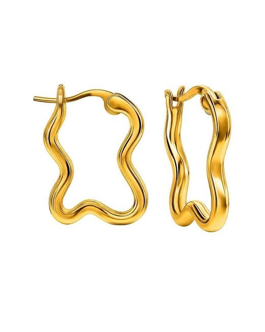 Donatello Gian Metallic Hoop Earrings