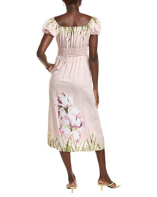 Maison Tara Pink Nova Midi Dress