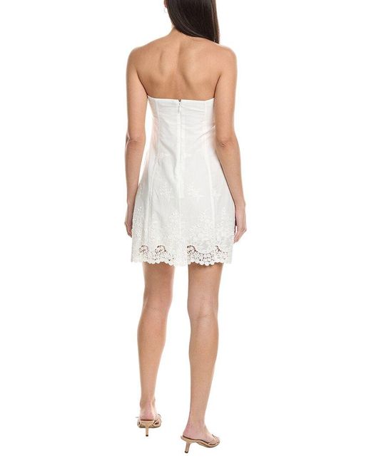 WeWoreWhat White Strapless Mini Dress