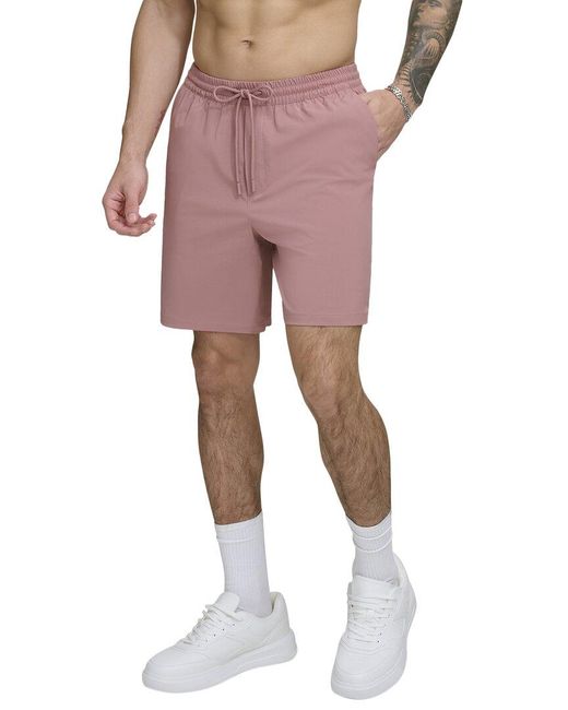 DKNY Pink Core Volley Swim Trunk for men