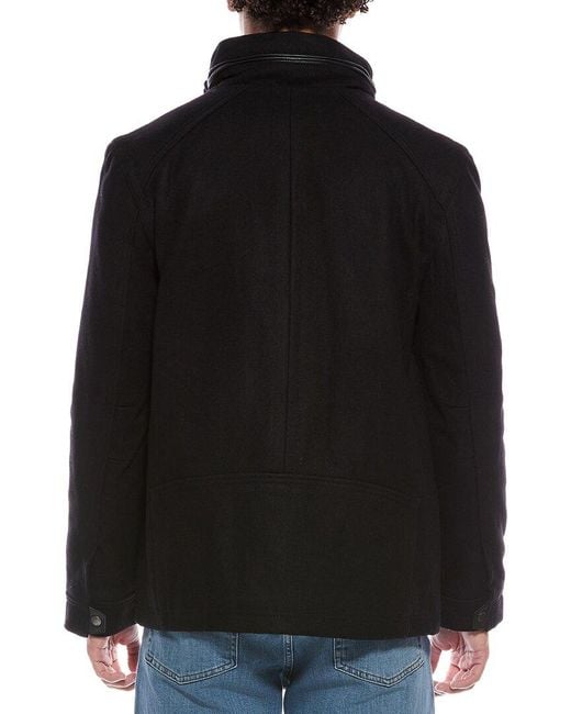 Cole Haan Black Cole Haan Wool-Blend Jacket for men