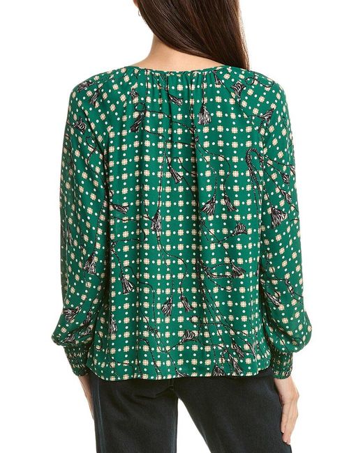 Cabi Green Voyage Blouse