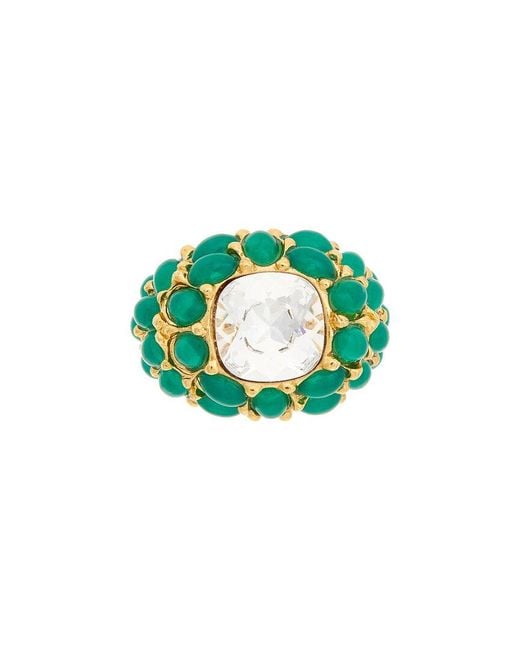 Kenneth Jay Lane Green Cocktail Ring