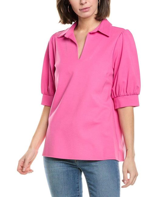 Jude Connally Pink Katia Pullover Top
