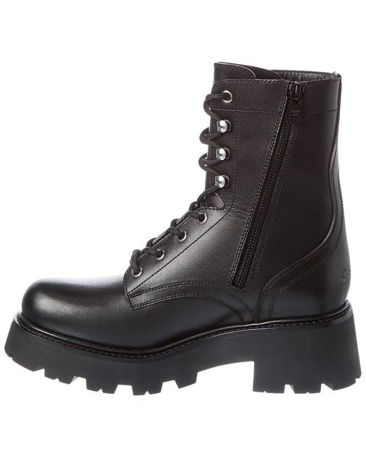 Céline Black Triomphe Leather Boot