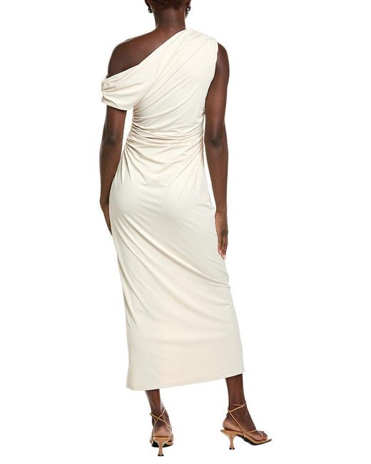 Endless Rose White Off-Shoulder Midi Dress