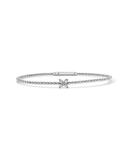 Sabrina Designs White 14K 0.12 Ct. Tw. Diamond Stackable Bangle