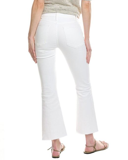 FRAME White Frame Le Crop Raw Fray Mini Boot Jean