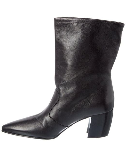 Prada Black 65 Leather Bootie