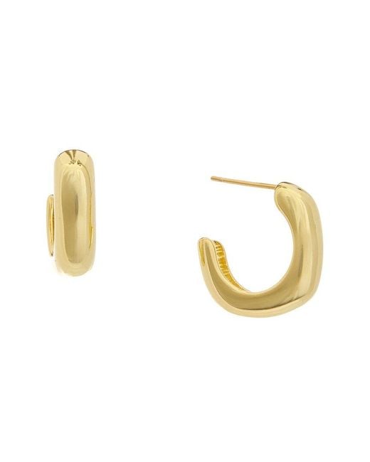 Juvell Metallic 18K Plated Hoops
