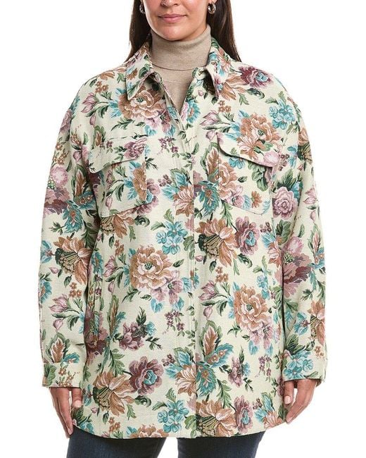 Marina Rinaldi Green Plus Canapa Jacket