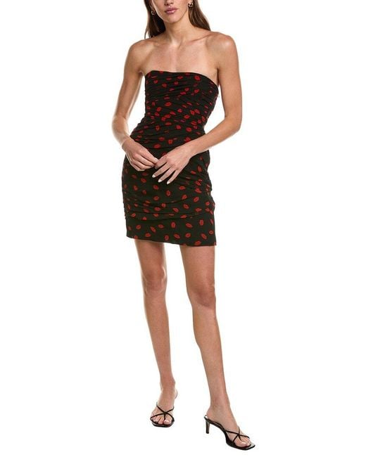 Diane von Furstenberg Black Fabi Silk Mini Dress