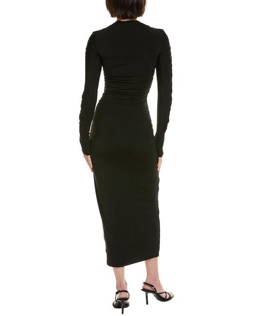 LAPOINTE Black Jersey Fitted Dress