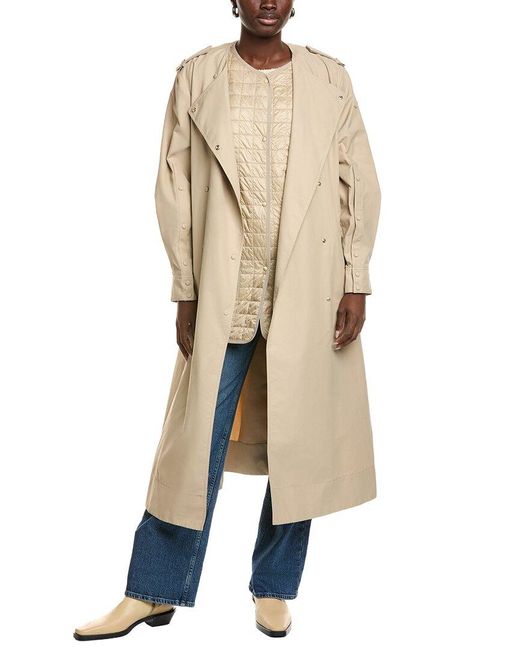 Moncler Natural Trench Coat