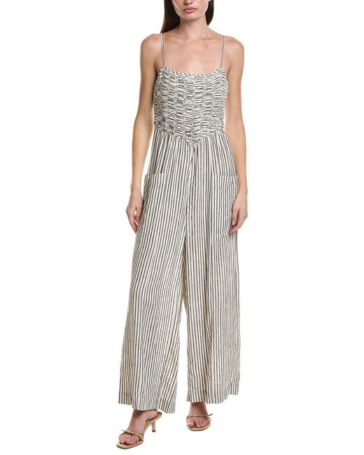 Saltwater Luxe Gray Linen-Blend Tank Jumper