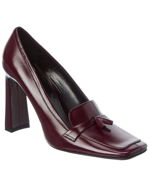 Saint Laurent Purple Chloe 90 Leather Pump