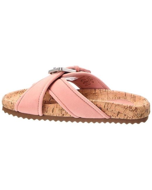 SCHUTZ SHOES Pink Nairobi Suede Sporty Sandal