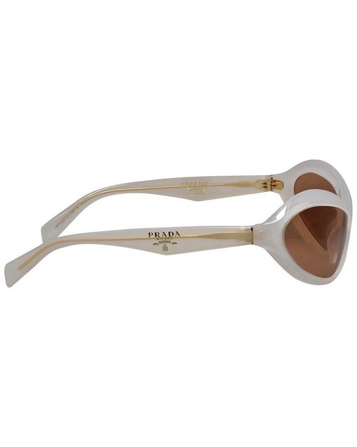 Prada White Pra20S 61Mm Sunglasses