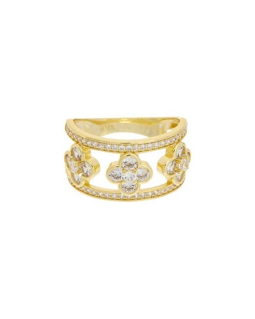 Juvell White 18K Plated Cz Ring
