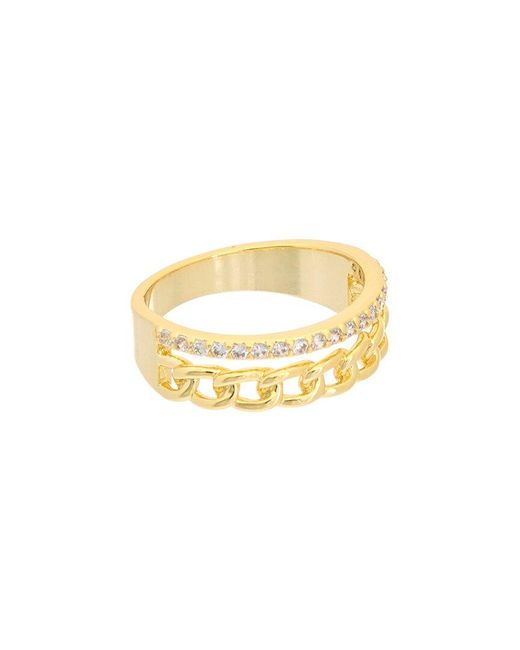 Juvell White 18k Plated Cz Ring