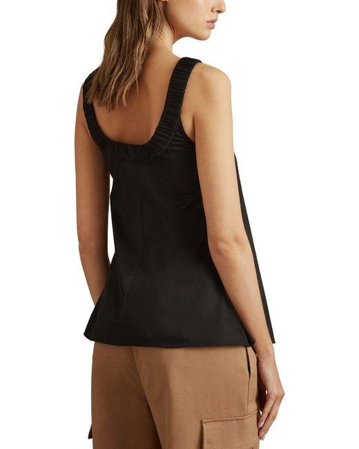 Reiss Black Corey Top