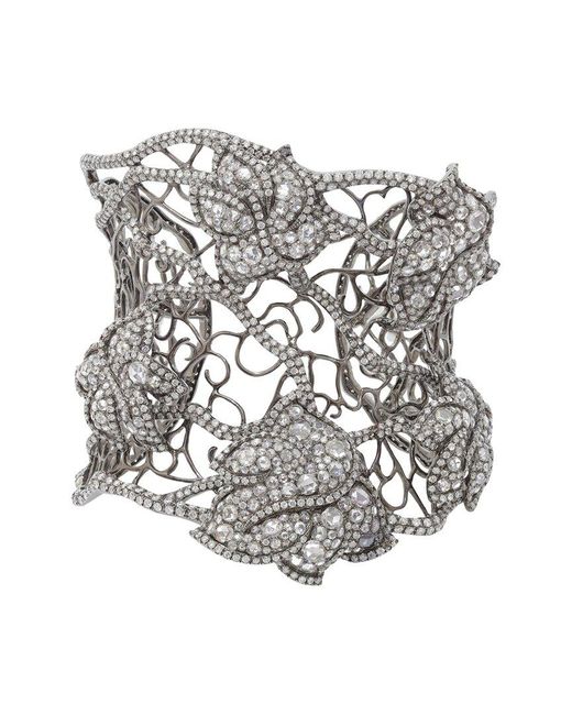 Diana M White Fine Jewelry 18K 20.00 Ct. Tw. Diamond Bracelet
