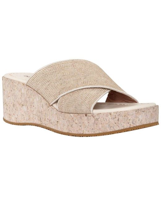 Donald J Pliner White Jocelyn Fabric Sandal