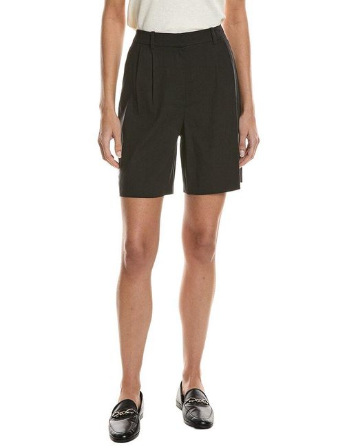 Theory Green High Waist Short