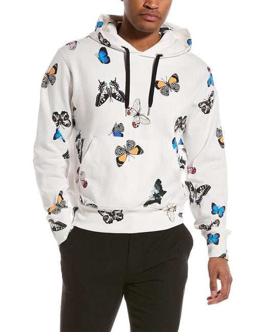 Rag & Bone White City Butterfly Hoodie for men