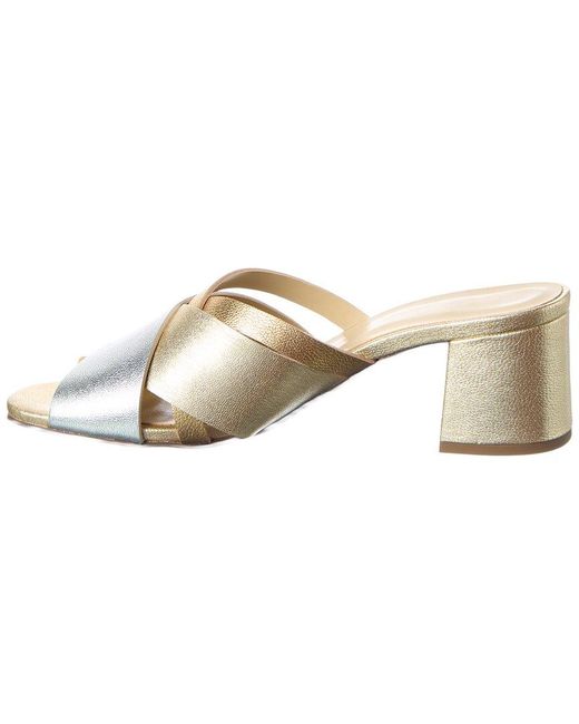 M by Bruno Magli White Jana Leather Sandal