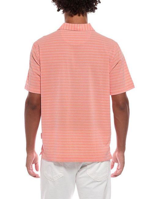 Tommy Bahama Red Bahama Coast Scala Stripe Polo Shirt for men
