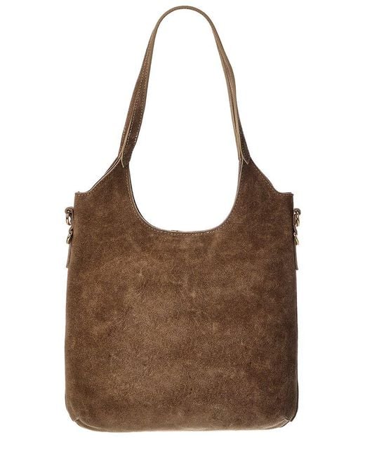 Isabella Rossetti Brown Scarlett27 Studded Leather Tote