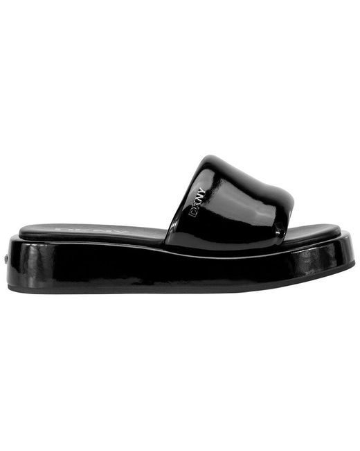 DKNY Black Lachine Platform Slide