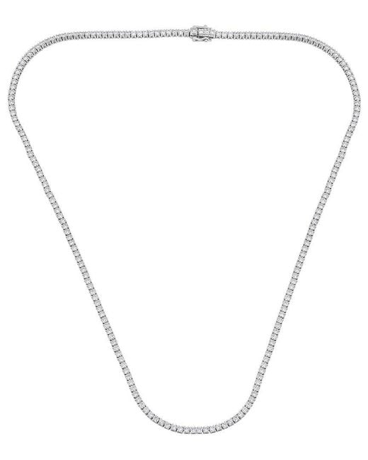Lab Grown Diamonds Metallic 14K 7.25 Ct. Tw. Lab Grown Diamond Necklace