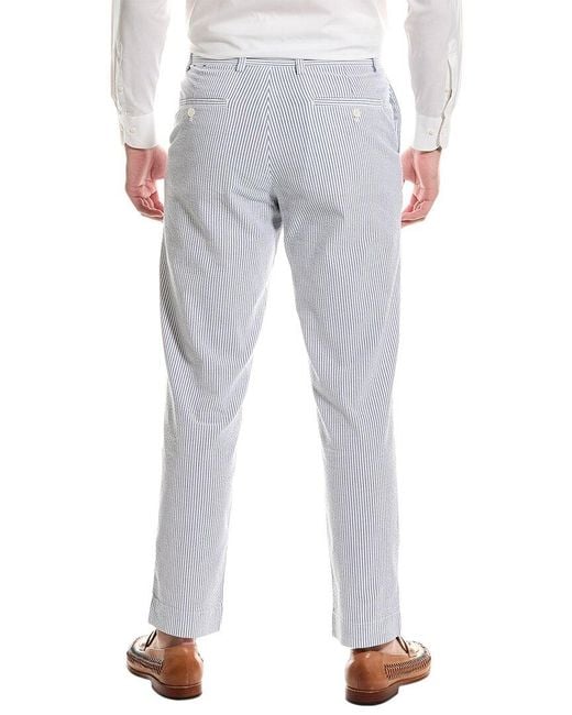 Brooks Brothers Gray Seersucker Regular Fit Pant for men