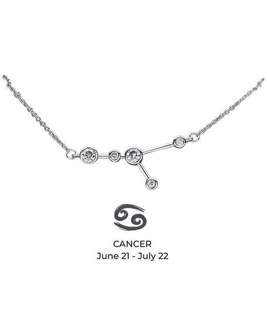 Sterling Forever Multicolor Cz When Stars Align' Constellation Necklace